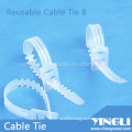 Reusable Cable Ties in Fish-Bone Shape